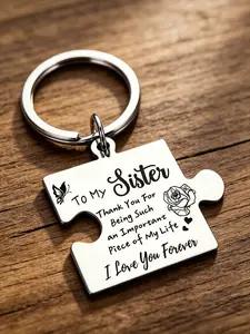 Birthday Gift for Sister, Keychain for Important Life Moments, Perfect Present for Her Special Day, Thoughtful and Meaningful Souvenir, Flower Keychain, Cute Keychains