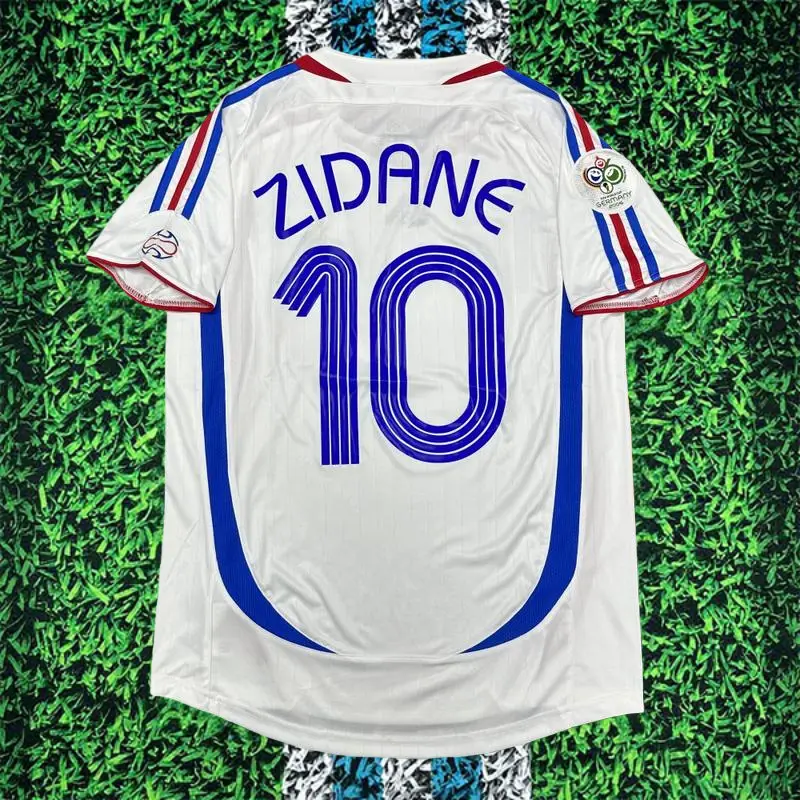 2006 France Zidane No.10 Away Short Sleeve Soccer Jersey