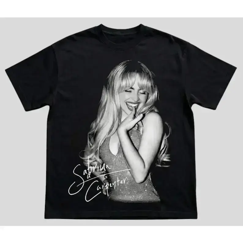 Vintage Graphic Sabrina T-Shirt,Carpenter Shirt, Short N Sweet Tour Merch, Concert Fans, House Tour Shirt,Y2k Style Clothing Unisex For Men & Women Garment Menswear