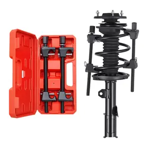 【DealsForYouDays】VEVOR Strut Spring Compressor, 2 Pack, Heavy Duty Coil Spring Compressor Tool with 10.4 Inches(256 mm) Range, Compatible with 0.86 inches(22 mm) Hex Sockets, Fit for Car Truck Motorcycle, Black