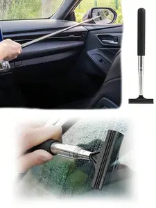 Car Rearview Mirror Wiper Telescopic Multi-Function Wiper Telescopic Car Window Cleaning Brush Glass Cleaning Brush Wiper