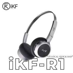 iKF-R1 Retro Headphones Bluetooth 5.4 Hi-Fi Sound Custom EQ via App 60H Playtime Comfortable Fit Multipoint Connection Lightweight Vintage Headphones OOTD Outfit Sport Gym Earbuds Headset