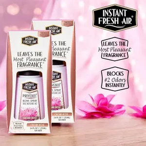 Signature PRIVENTI Orchid Rose for Ladies Scent, 2.4 Oz 70 Ml Pack of 2 Toilet Bowl Spray Deodorizer Odor Eliminator for Home Work On the Go - from INSTANT FRESH AIR.