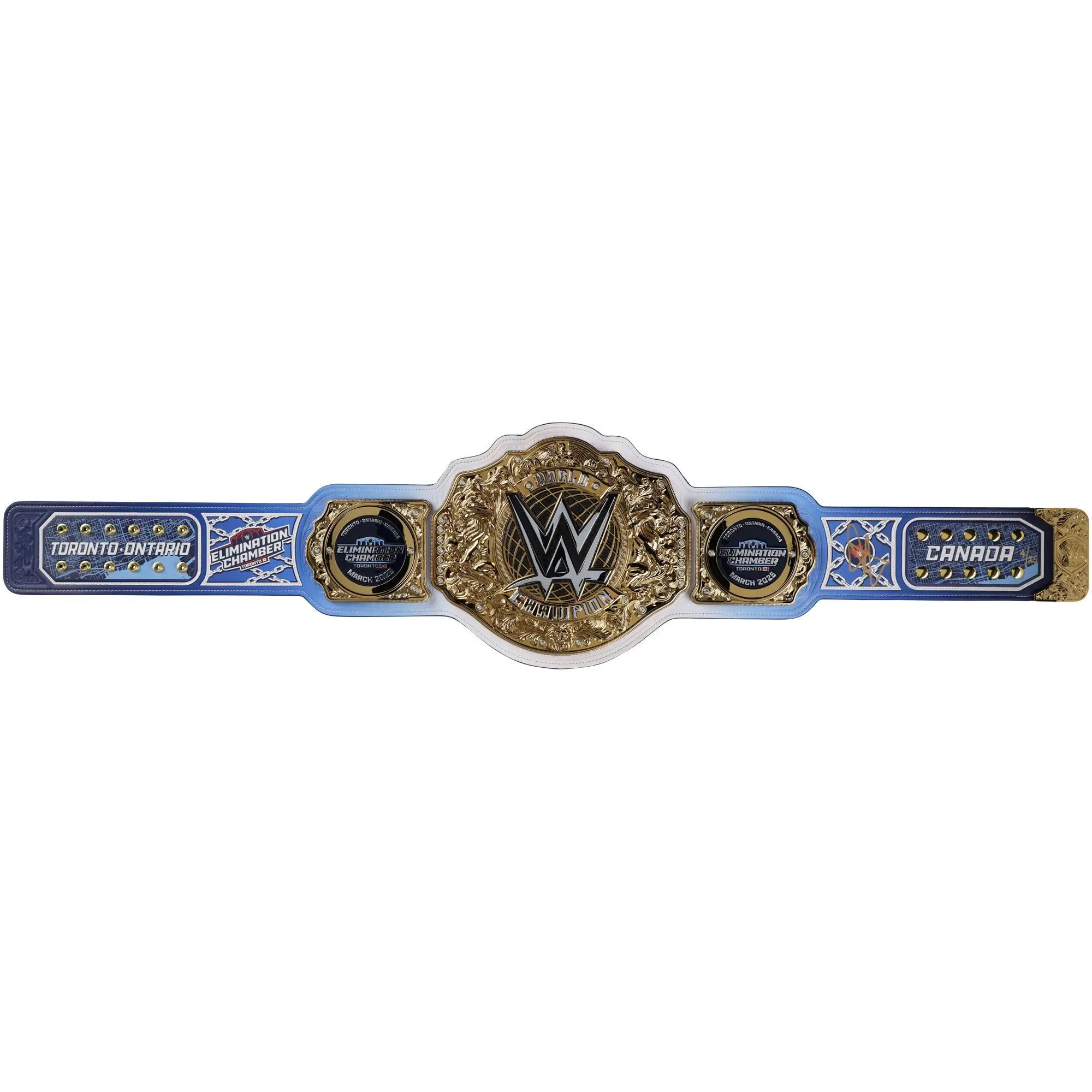 John Cena WWE Autographed 2025 Elimination Chamber Replica Title Belt - Limited Edition of 25 - Fanatics Authentic Certified