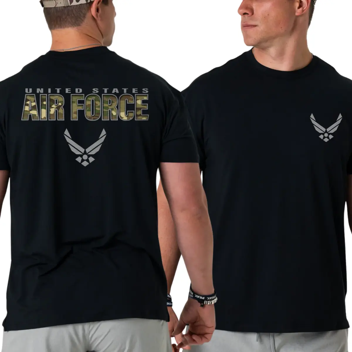 U.S. Air Force Graphic Short-Sleeve T-Shirt - Military Logo Top, Casual Menswear Patriotic Apparel, USA Gift for Men & Women, Shortsleeve, Tshirt, Round Neck
