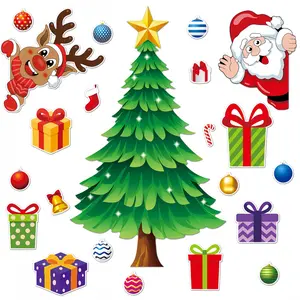 Christmas Fridge Magnets Set - Festive Decorative Home Decoration, Ideal for Refrigerator & Garage Door, Great Gift for Home Supplies Enthusiasts