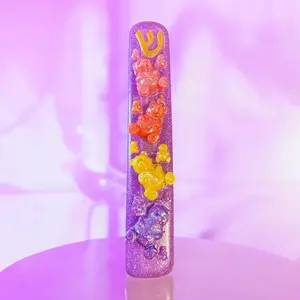 Sparkly Gummy Bears Mezuzah Cover – Handmade Resin Judaica Case, Unique Themed Artisan Mezuzah Holder Perfect for Children's Rooms