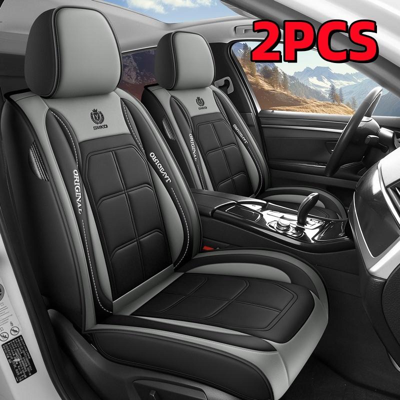 Premium Car Seat Covers 2PCS  Front Seats Waterproof PU Leather Vehicle Seat Protectors Universal Fit for All Cars