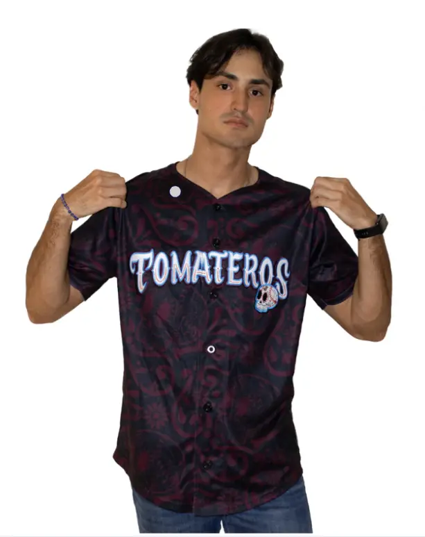 TOMATEROS PATTERNED SHIRT IN CHERY COLOR
