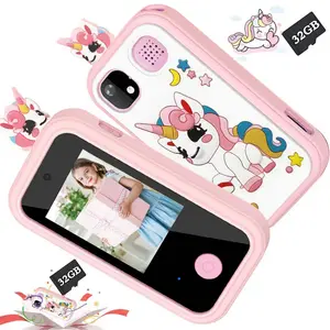 Smartphone Toy, Portable, 2.4-Inch Screen, Puzzle & Music Games, Includes 32GB Card, Perfect Gift for Kids Ages 3-12