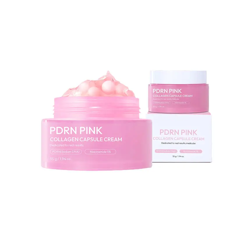 K-Beauty Salmon PDRN Capsule Cream - Skin Barrier Soothing, Anti-Aging, Brightening Nourishing Moisturizer for Sensitive Skin, Smooths Fine Lines, 55g/1.94 oz Korean Moisture