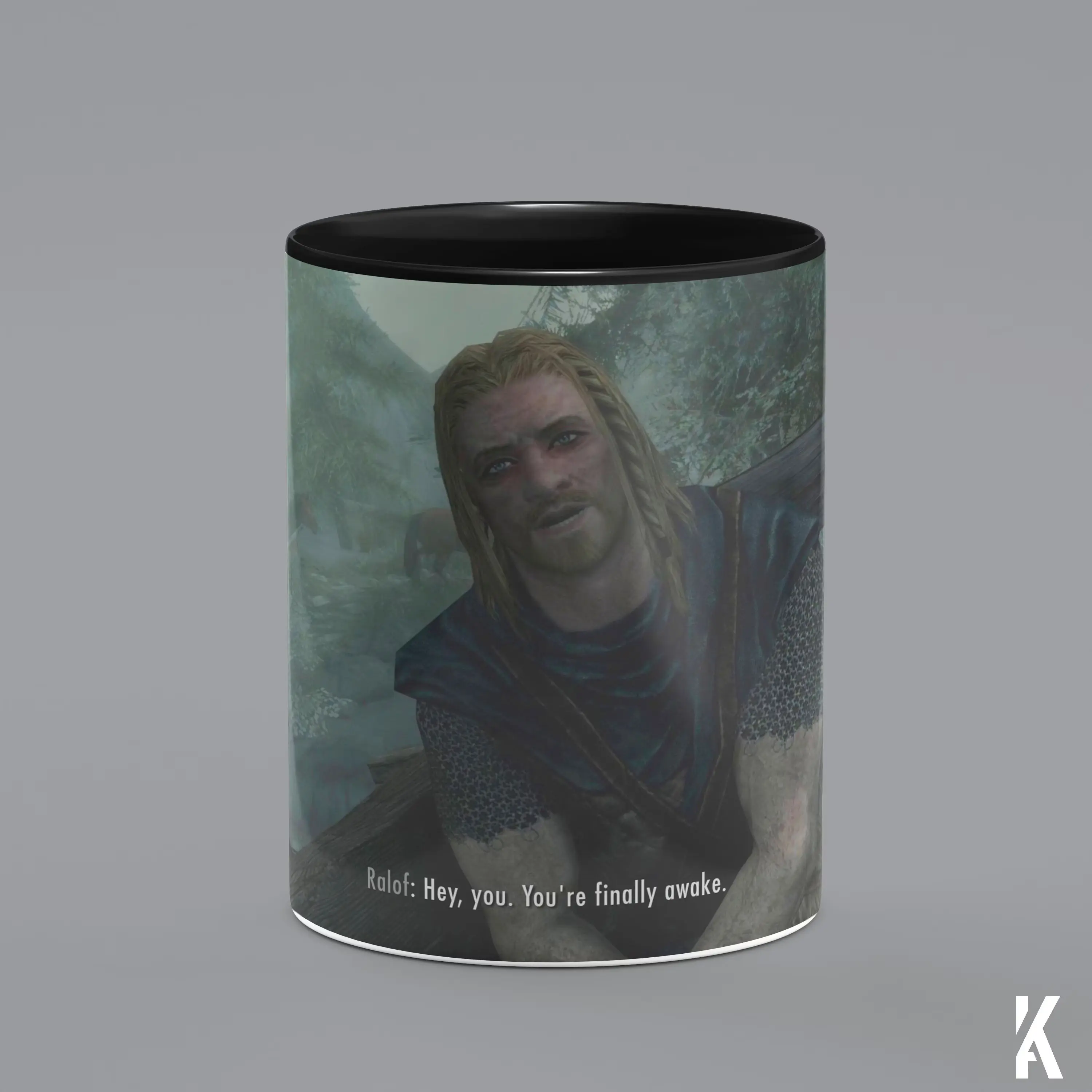 [SALE UP TO 50%] Skyrim Hey You're Finally Awake Heat Changing Magic Mug, Skyrim Coffee Mug, Skyrim Mug, Elder Scrolls Mug, Skyrim Magic Mug, Skyrim Decor