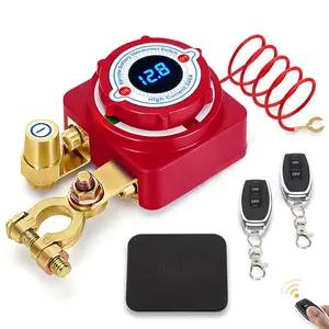 Remote Battery Disconnect Switch 12V 240A, Upgrade Battery Kill Switch for car 12V 240A, with Led Voltage Display, Prevent Battery Drain, Remote Battery Kill Switch for Car, Truck, RV
