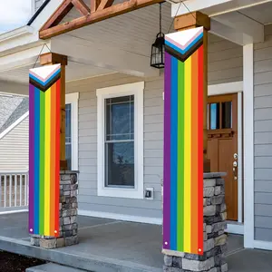 Banner Celebrating Pride , Featuring Decorations for LGBTQ Pride Day And Pride Month, with Rainbow Designs for Home Decor, 70.8" x 11.8"