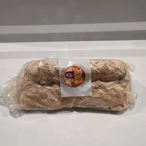 Sobri- ocho - split/broken/roto Doggy Cali- Clay Brown and Different Caolines Made in Mexico Authentic Mexican Clay