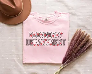 Valentines Day Emergency Department Shirt ER Nurse Tshirt Emergency Room Tech Gift ER Tech Crew Emergency Nurse Gift Tee
