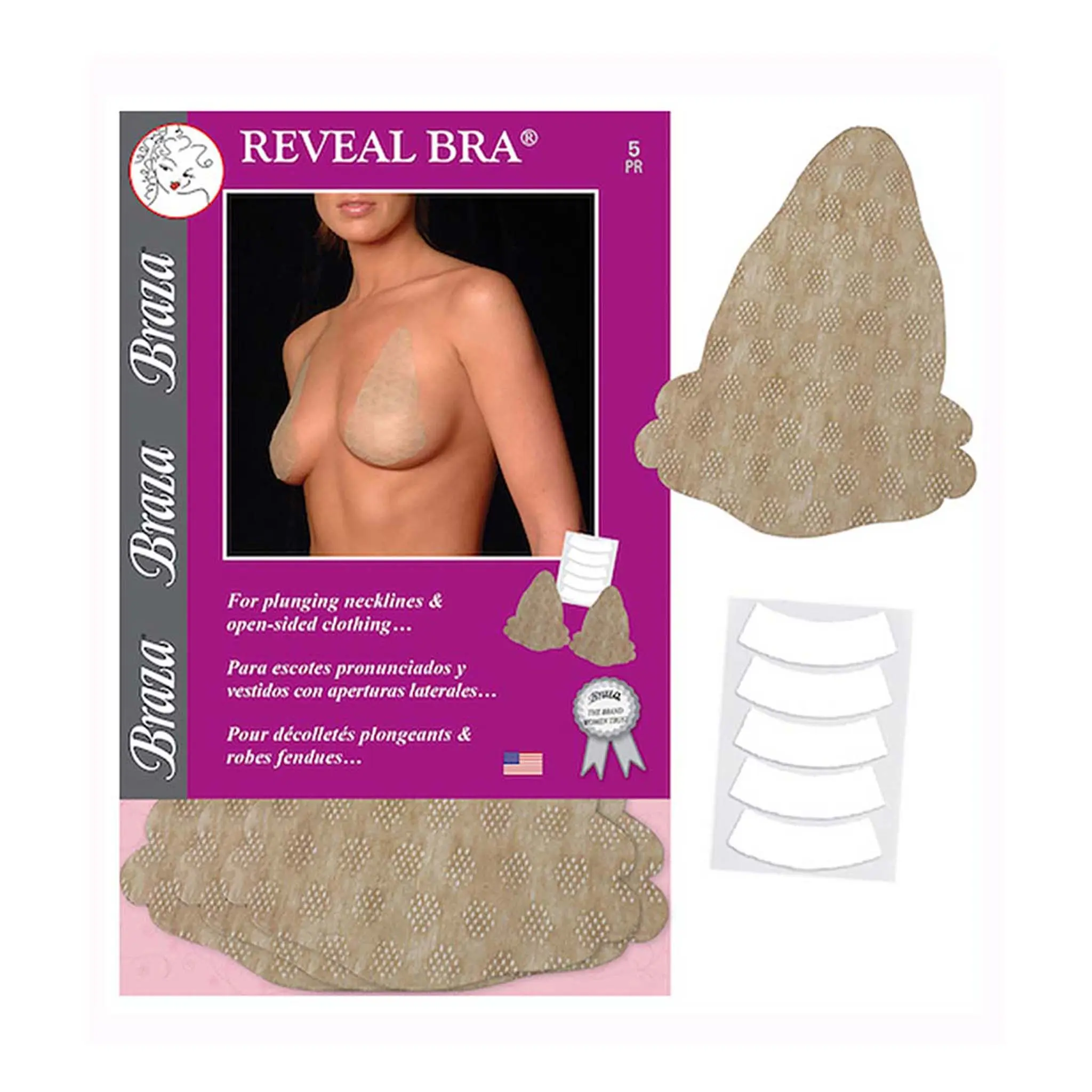 Reveal Bra® - Disposable Adhesive Bra (3 PR in 1 Pack)