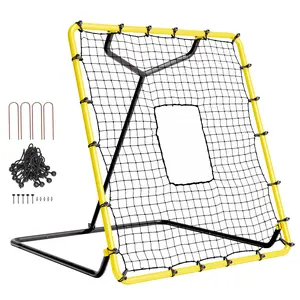 fathersdaygift VEVOR Baseball And Softball Rebounder Net, 4x 4.5 Feet PitchBack Baseball Nest for Pitching and Fielding Training, Pitch Return Trainer Rebound Net with Pitching Target, 4 Adjustable Angles