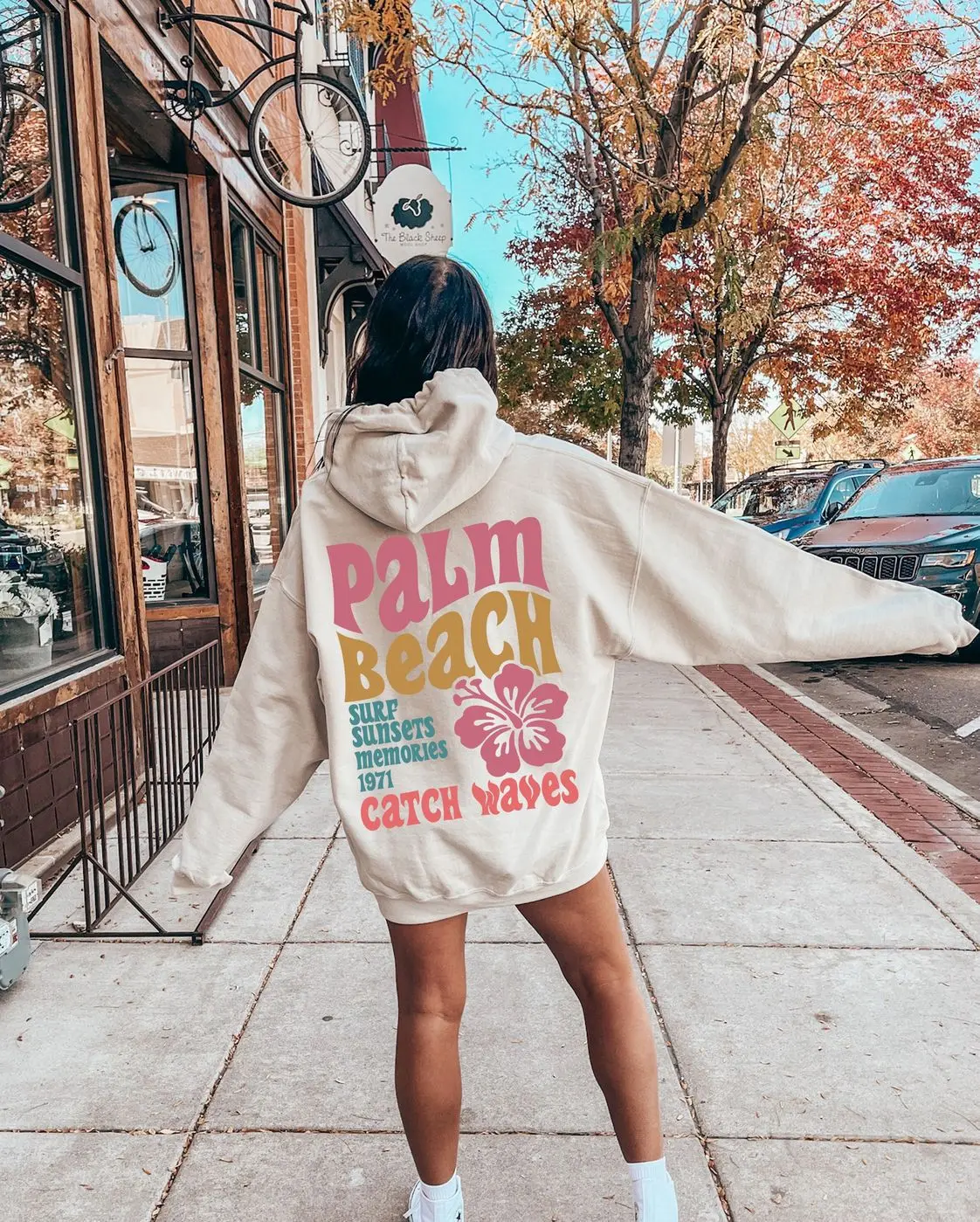 Palm Beach Shirt, Women's Aesthetic Sweatshirt, Retro Summer Tshirt,  Hoodie, Surf Shirt, Coconut Girl Shirt, Best Friend Gifts