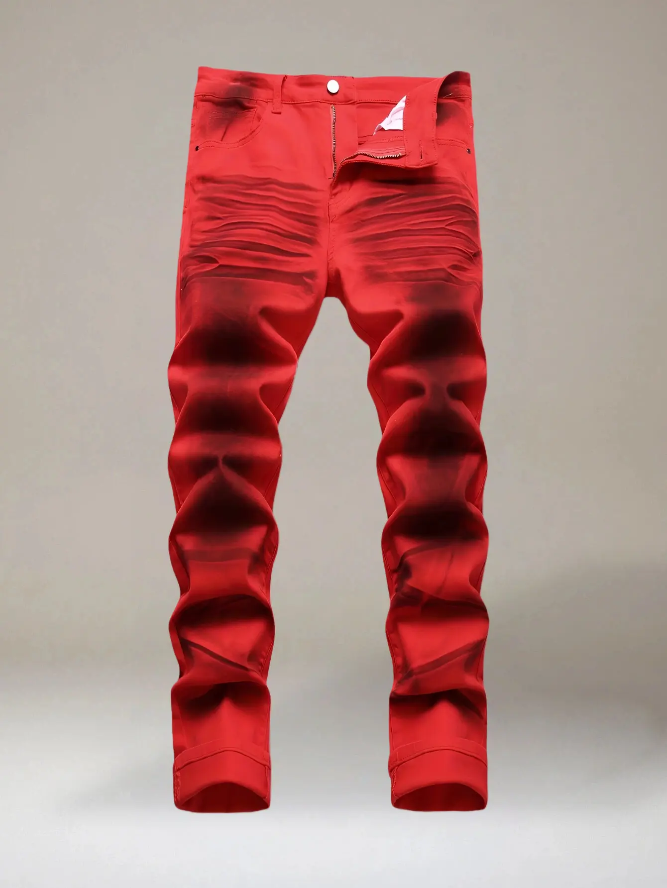 Men's printed slim fit red stretch casual jeans, men's street casual jeans compression  pants  ripped  jeans jeans  n  s size  32  purple  jeans mens  skinny  jeans raw  jeans high street jean  comfortable stretch denim skinny jean baggy jean men mens