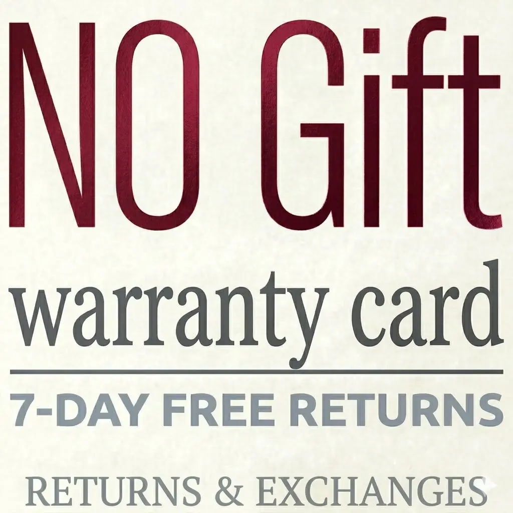 NO GIFT ! !! WARRANTY CARD