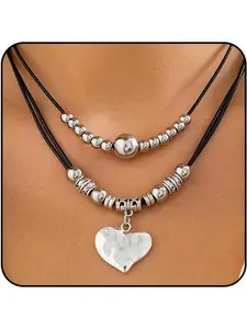 Cowgirl Necklace Western Necklaces for Women Cowboy Necklace Country Necklace Cowgirl Jewelry for Women Western Choker Necklaces Boho Necklace for Women Turquoise Bead Leather Necklace