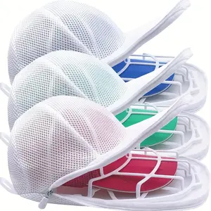 Hat Washing Set (hat Bag + Hat Rack), Thick Mesh Bag, Suitable for Washer & Dishwasher, Baseball Cap Holder, Laundry Bags, Laundry Products