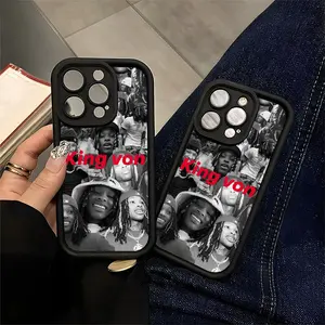 King Von Rap Fan iPhone Case Compatible with iPhone 11/12/13/14/15/16 (Pro Max/Plus) Hip Hop Streetwear Art Phone Cover for Music Lovers