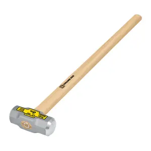 212 MAIN Double Face Sledge Hammer, Drop Forged Carbon Steel Head, Hickory Wood Handle, Model MD-6H-C32425 (Formerly ACE Trading-Truper Collins)