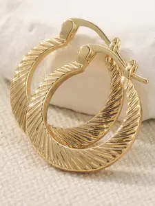Classic Minimalist Round Hypoallergenic Earrings, Hand-Carved Everyday Jewelry for Casual, Perfect for Parties and Gifts