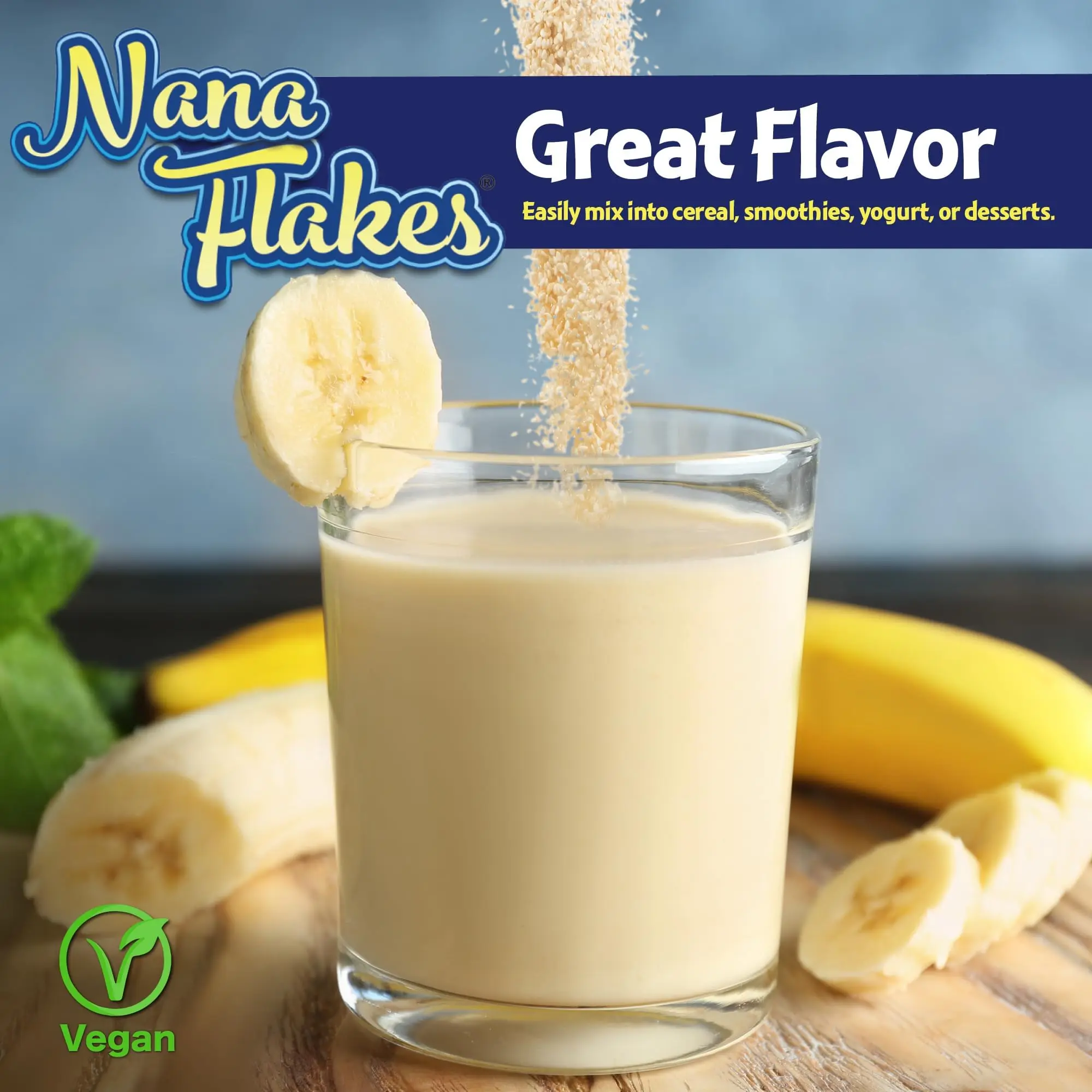 Nana Flakes | 100% Natural Banana Powder | Prebiotic Fiber