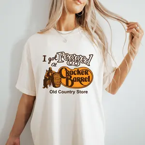 I Got Pegged at Cracker Barrel Old Country Store Comfort Colors T-Shirt, Vintage Cracker Barrel Tee, Funny Tee, Vintage Shirt, Sarcastic Tee