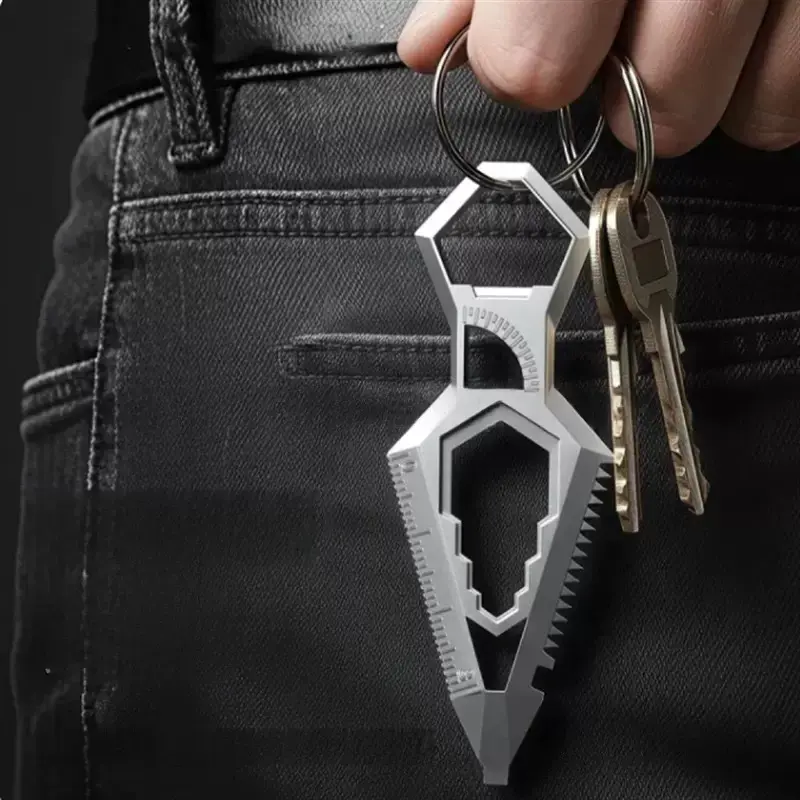 Star Shape Pocket Multi Tool Bottle Opener Key Ring