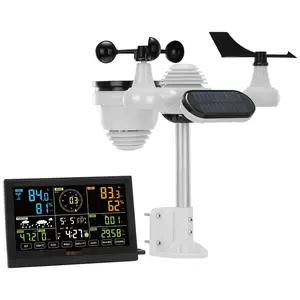 7-In-1 Wireless Weather Station, 7.5-In Large Color Display, Digital Home Weather Station Indoor/Outdoor, For Temperature Humidity Wind Speed/Direction Rain UV, With Forecast Data, Alarm, Alerts