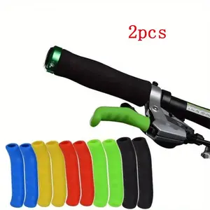 2pcs Bicycle Brake Handle Cover Silicone MTB Grips Bicycle Handlebar Protect Cover Anti-slip Bicycle Protective Gear Bike Accessories