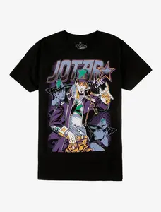 JoJo�s Bizarre Adventure Jotaro Kujo Collage T-Shirt, Graphic Fan Tee, Unisex Streetwear, For Men, For Women 9