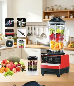 1pc Professional High Speed Blender,110V 60Hz 200W UL817 2-Pin Polarized Plug,SVT 2x16AWG 105℃ Cord,V-0 PPS Fireproof Housing,35000RPM Multifunctional Mixer for Frozen Fruits Baby Food Meal Prep