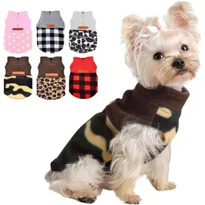 XS Dog Sweater for Small Dogs Girl Boy Camo Fleece Chihuahua Sweaters Winter Warm Puppy Jacket Tiny Dog Outfits Teacup Yorkie Pet Clothes, XS, Camouflage, 3-5lb