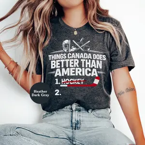 Things Canada Does Better Than America Shirt, Funny Hockey Shirt, USA Hockey Shirt, Hockey Lover Gift