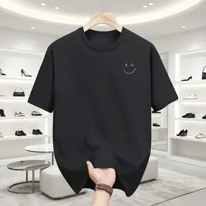 men gifts Men's Smiling Face Graphic Tee - Casual Summer T-Shirt with Crew Neck, Breathable Polyester, Machine Washable - For Men - Perfect for Summer Days & Casual Outings - Great Gift for Friends & Family Menswear Top Comfy Tshirt