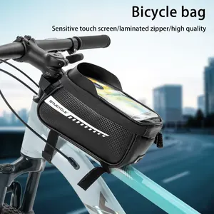 Dtucycle Bicycle Front Fork Bag, Bike Head Tube Pouch, Mountain Bike Phone Case, Cycling Handlebar Storage, Outdoor Riding Essentials