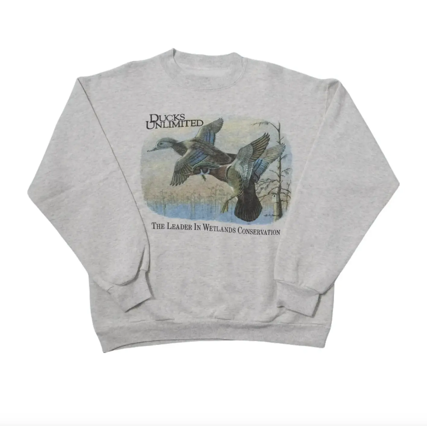 Vintage 90’s Duck Unlimited Sweatshirt, Womenswear Pullover Tops, Crewneck Sweatshirt