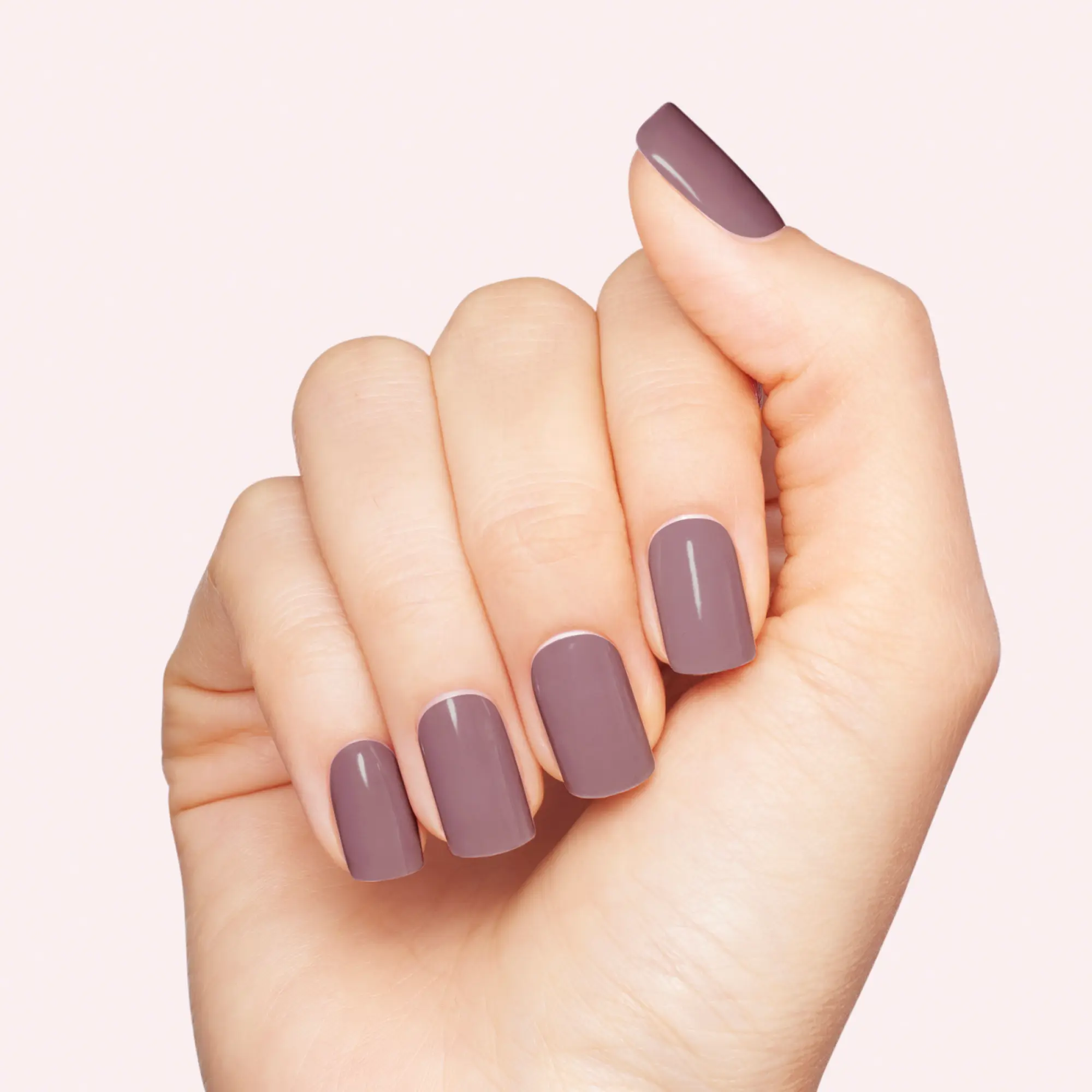 DASHING DIVA Mulberry Mood Semi-Cured Gel Nail Strips - Smoky Purple