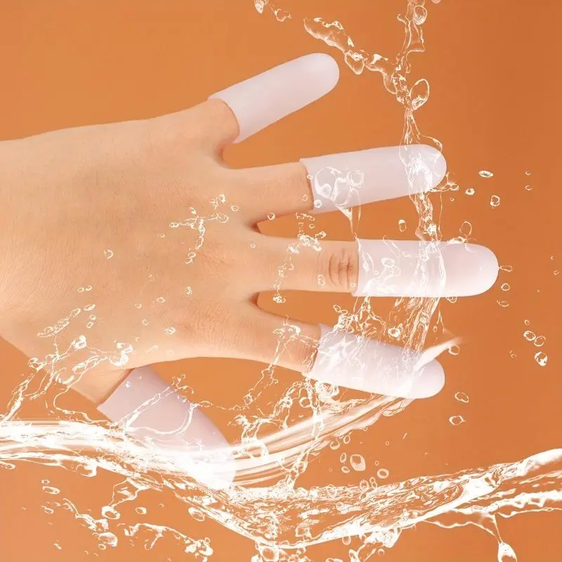 1 Pair/2pcs Finger protector Fingertip cover, easy-to-wear silicone finger protector, tailor-able for dry and cracked fingers, Finger Guard