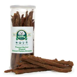 Peanut Butter Dipped Sweet Potato Straws