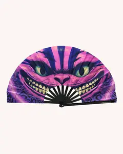 Cheshire Smile UV Reactive Hand Fan Cheshire Smile UV Reactive Hand Fan