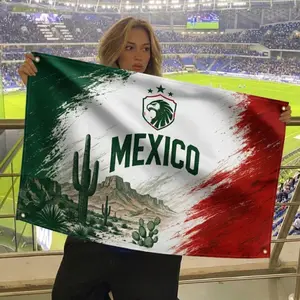 Mexico Flag 3x5 FT / 2x3 FT, Mexican National Banner, Patriotic Outdoor Flag for Home, Garden, Sports Events and Cultural Celebrations