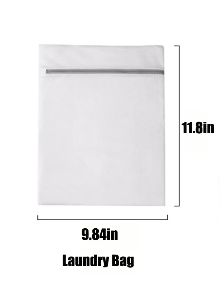 DC DUMPECCI Polyester Mesh Laundry Bag, Adjustable Breathable Portable Washing Bag, Home Supplies Laundry Accessory, Mesh Bags For Laundry, Laundry Net Bag