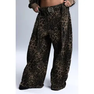 Rami Leopard Wide Sweatpants