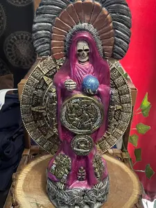 Santa Muerte 16"  pink curada